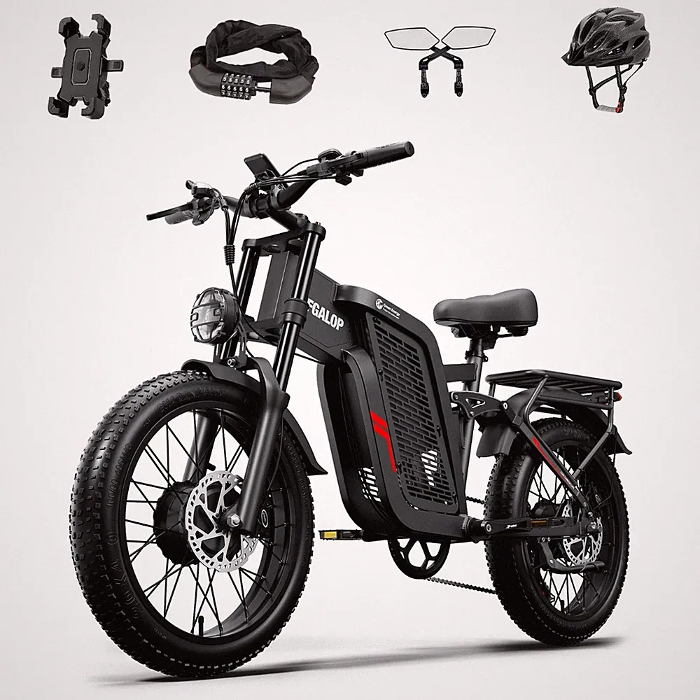 20 Zoll 250W Elektrisches Mountainbike 52V 24AH Dual-Batterien MTB E-Bike