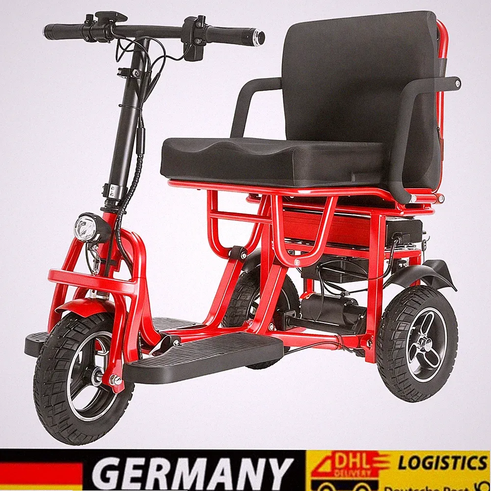 350W Faltbar 3-Rad Mobilitäts Senioren Elektromobil 32km 48V/10Ah 6 km/h 150KG