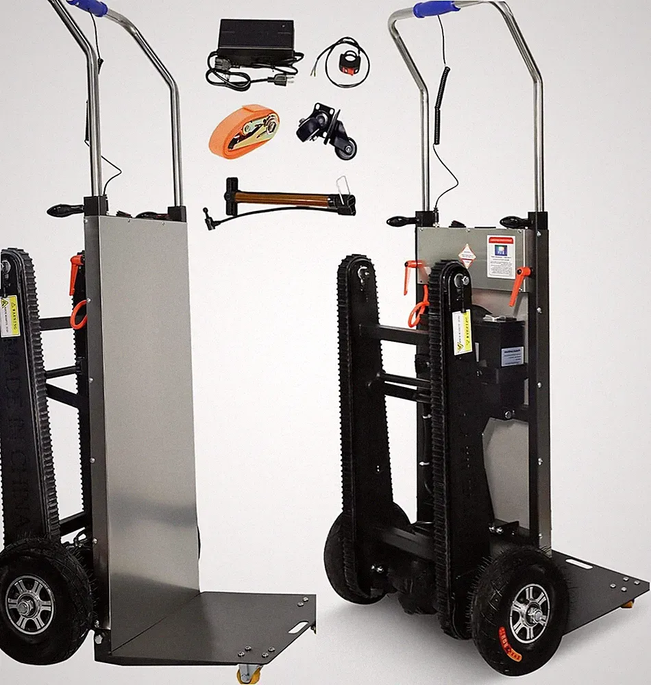 800W Elektrischer Treppensteiger mit GummikettenElektrische Sackkarre fürTreppen