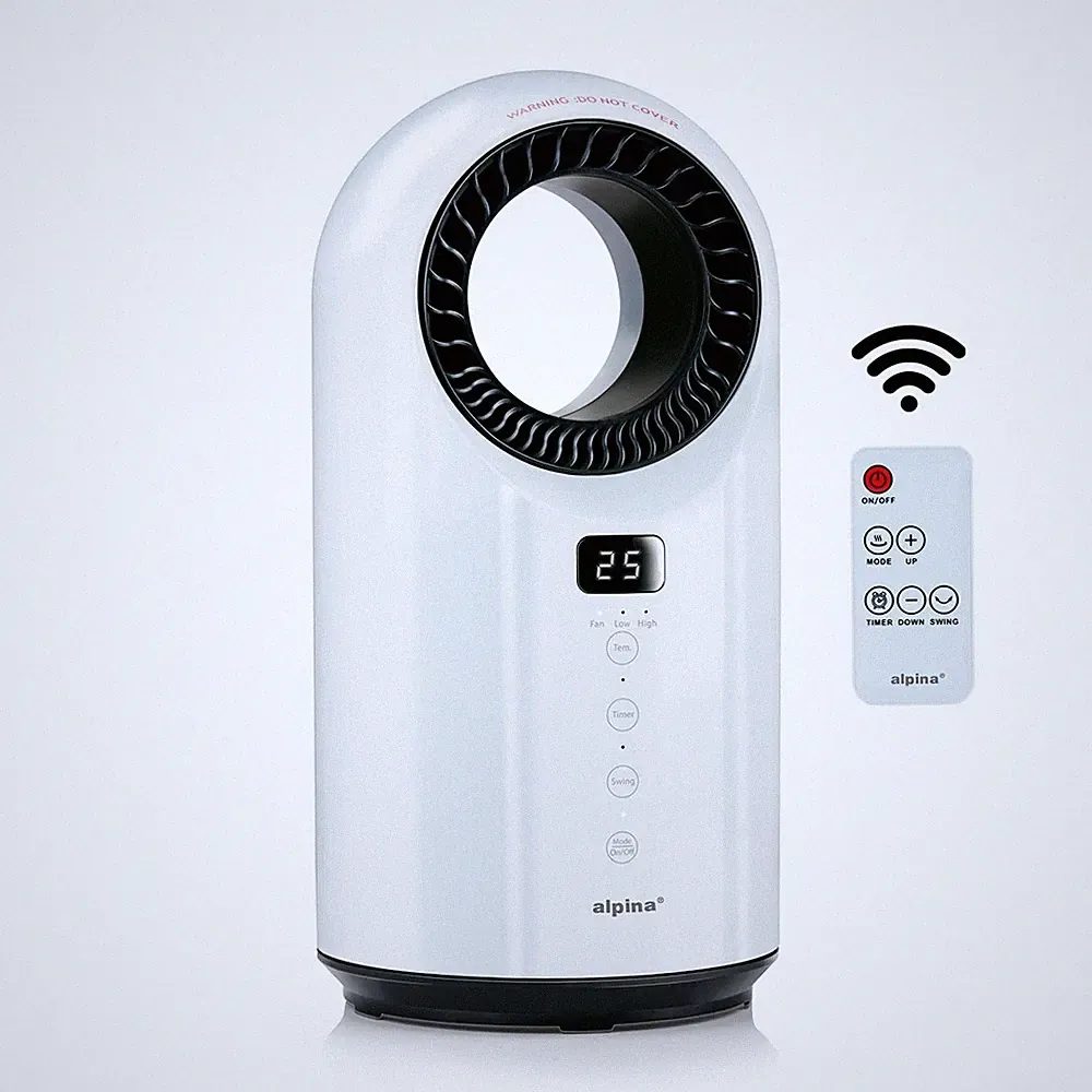 alpina Elektrischer Heizlüfter und Ventilator 1500W – Heizkörper mit Timer und F