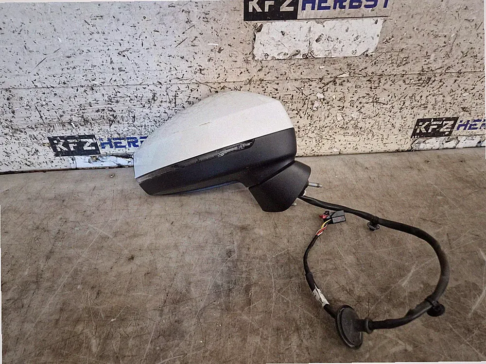 Au�enspiegel elektrisch Rechts Audi A3 8V 4 T�rer Stufenheck Wei� LS9R 8V5857410