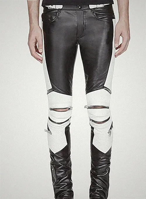 Authentisch Neu Modisch Herren Echt Lammleder 100% Echt Elektrischer Zipper Hose