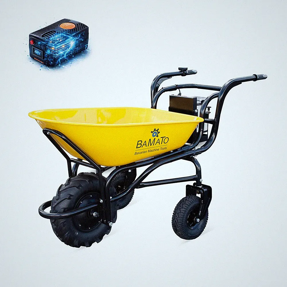 BAMATO elektrische Schubkarre MTR-260 Akku Schubkarre 260 kg Motorschubkarre