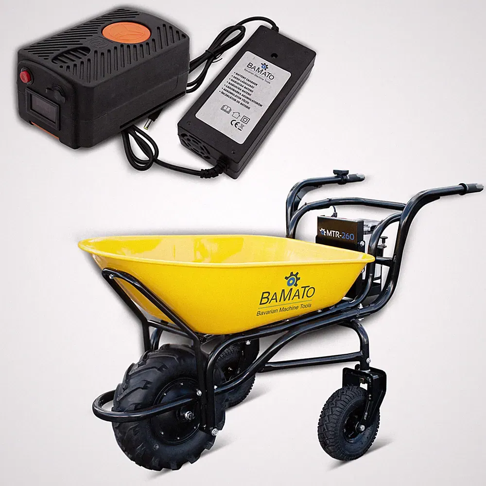 BAMATO elektrische Schubkarre MTR-260 Motorschubkarre Akku Schubkarre 260 kg