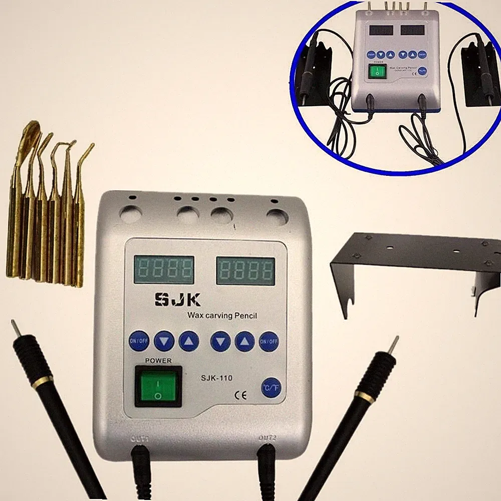 Dental Digitales Wachs modellier Ger?t Elektrisch Wachsmesser Digital + 6 Tips