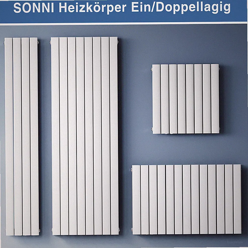 Design Heizkörper Paneel Flachheizkörper Wandheizung Vertikal/Horizontal Weiß