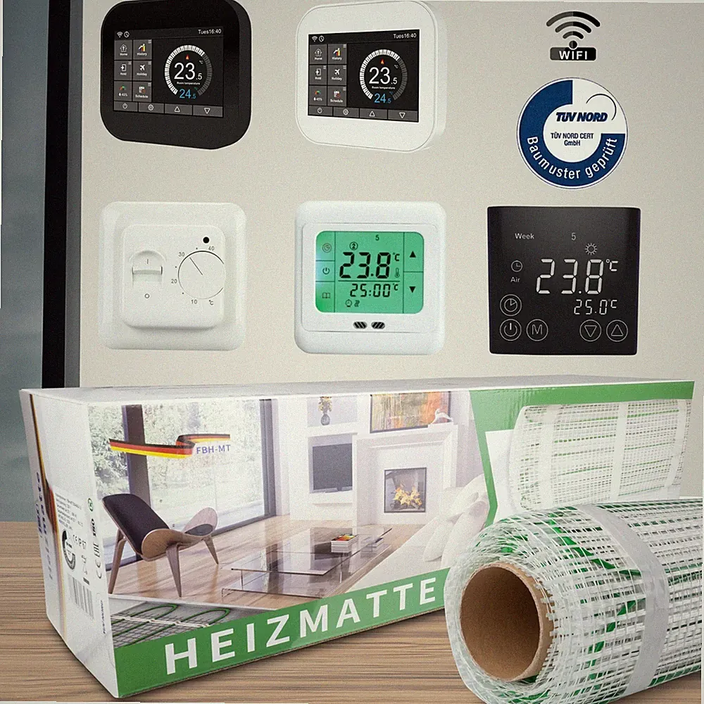 Elektrische Fußbodenheizung 200 Watt Elektrische Bodenheizung TWIN Technologie
