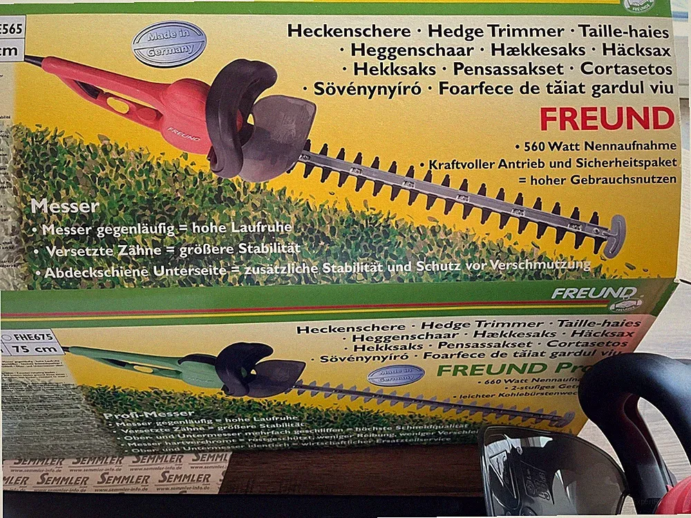 Elektrische Heckenschere Freund FHE 555 EL-Heckenschere Schwertlänge 55 cm