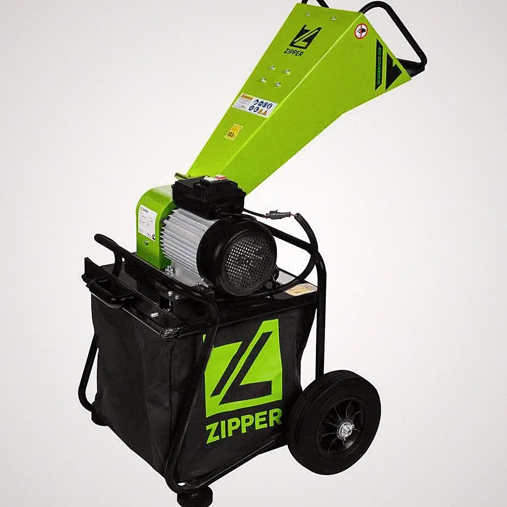 Elektrischer Biotriturator mit 65L Sack und CR12 Klingen Zipper zi-haek2800-230