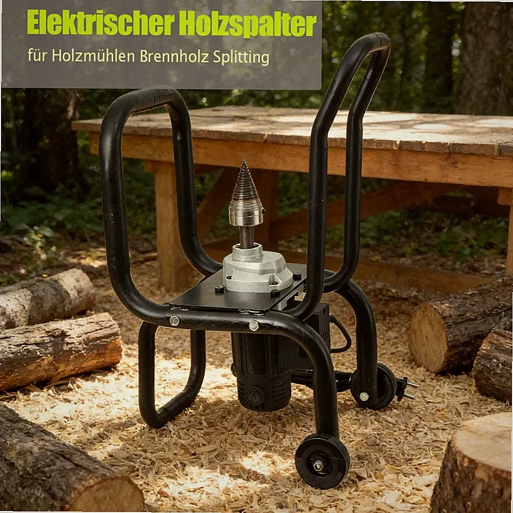 Elektrischer Holzspalter 420U/min für Holzmühlen Brennholz Splitting 220V 2000W