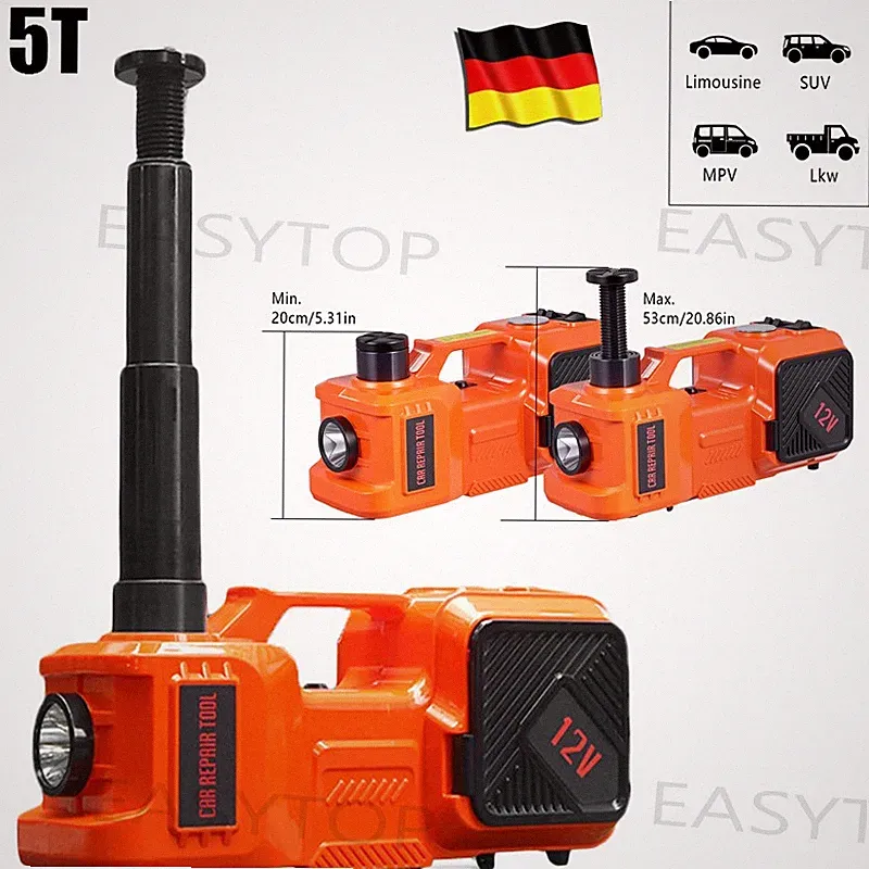 Elektrischer Hydraulischer Wagenheber 5T 12V Elektrowagenheber für Auto/SUV/LKW