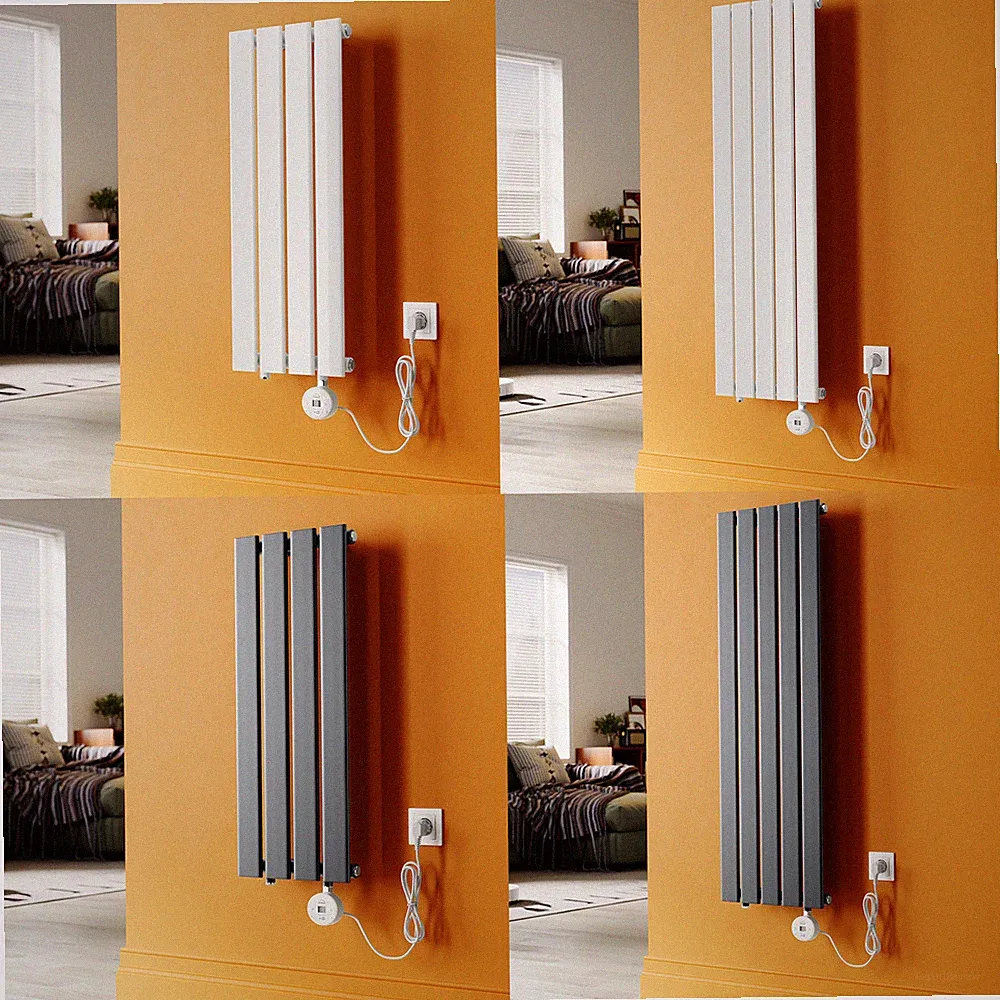 Elektroheizkörper mit Thermostat Flachheizkörper Heizung Horizontal/Vertikal Bad