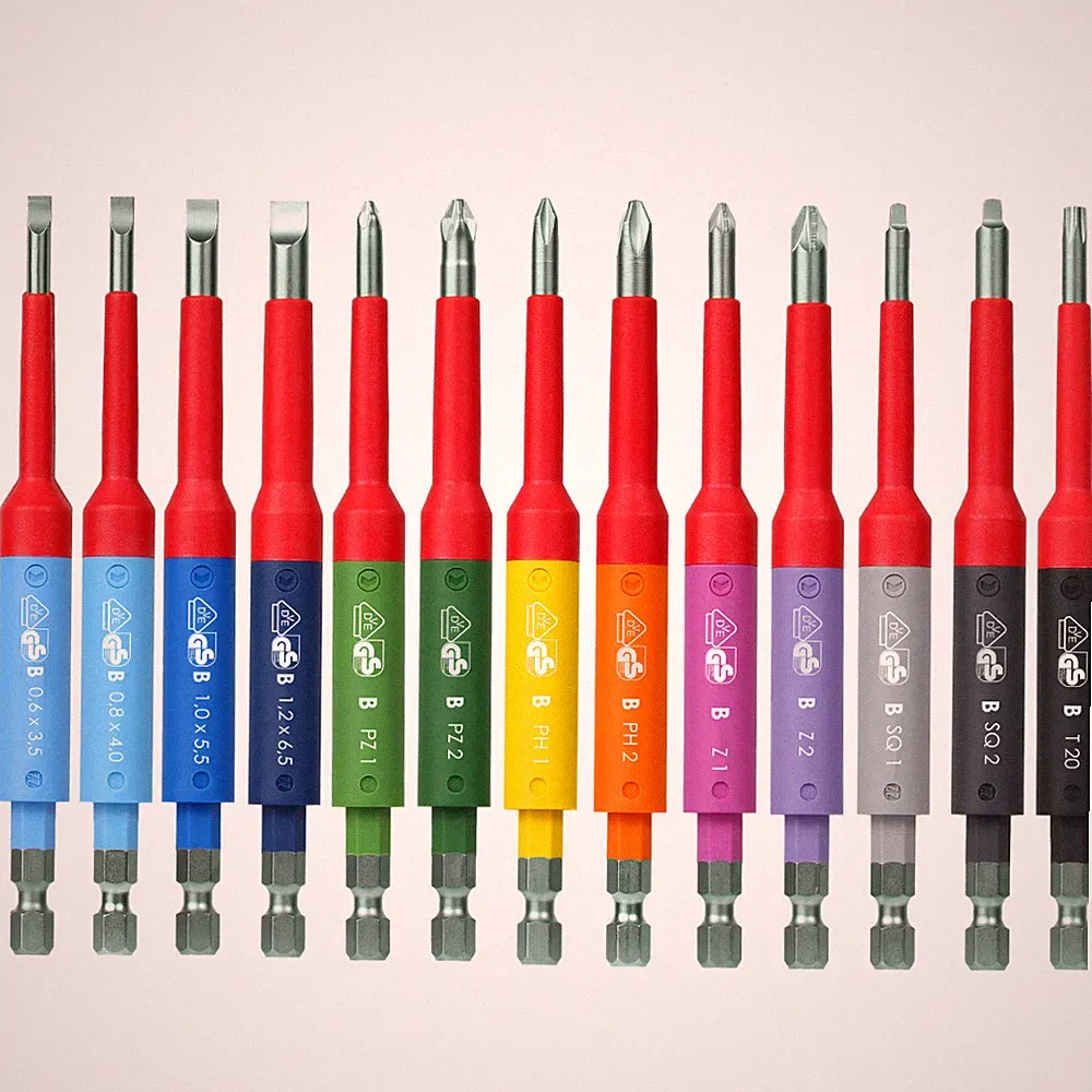 FELO IEC SAFETY Bits 1000V Stückgeprüft alle Größen Elektriker Bits IEC 60900