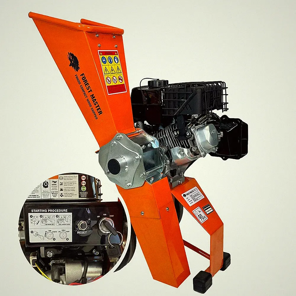 FM6DDES-MUL 6PS Benzin Elektrostart Selbsteinzug Holzhäcksler & Mulcher