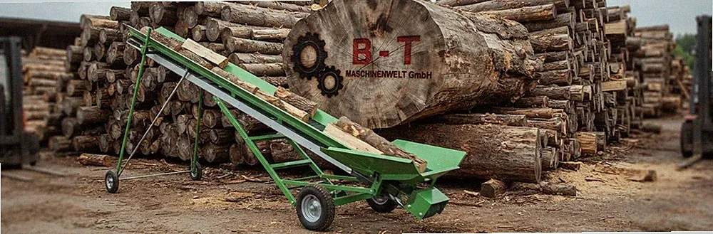 Förderband Transportband 5 m für Brennholz elektrisch 230 V Holzförderer