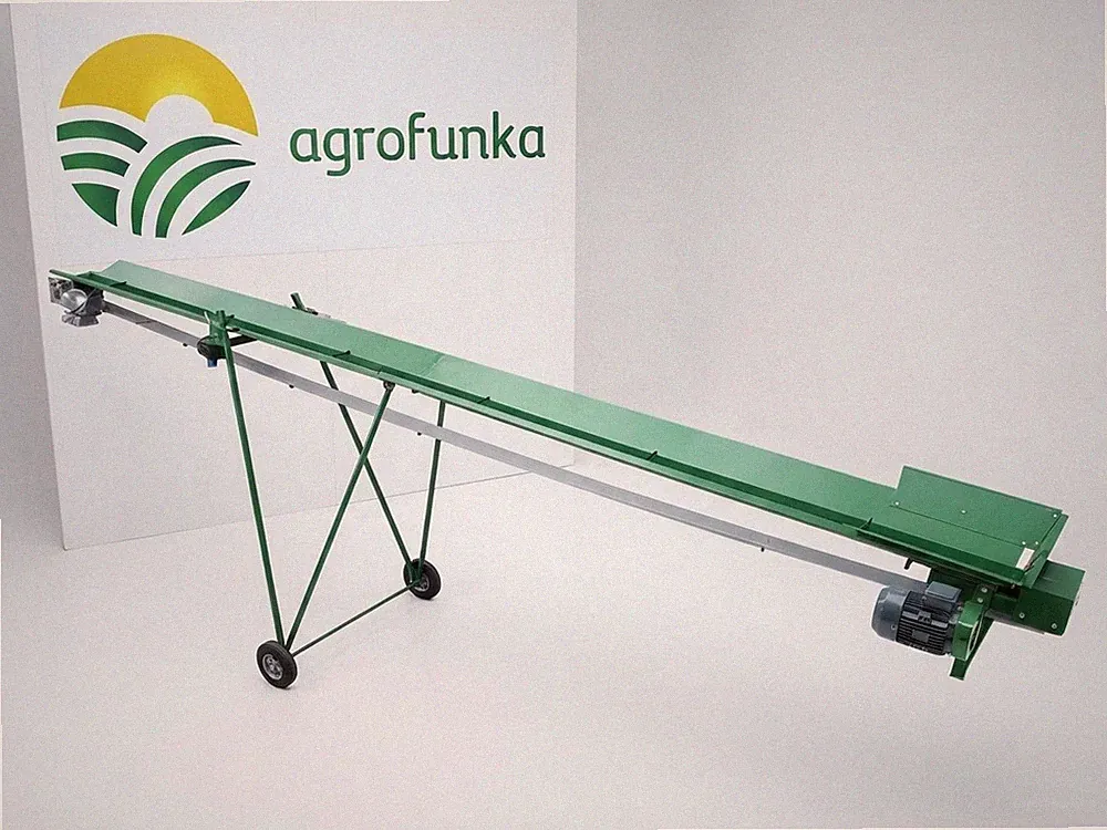 Förderband Transportband 5 m für Brennholz Holzförderer elektrisch 230 V