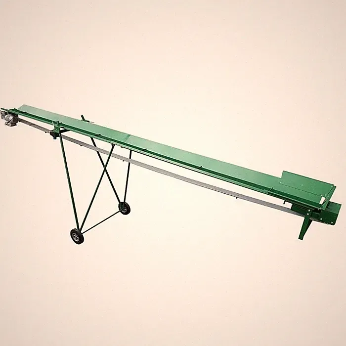 Förderband Transportband 7,5 m für Brennholz Holzförderer elektrisch 230 V