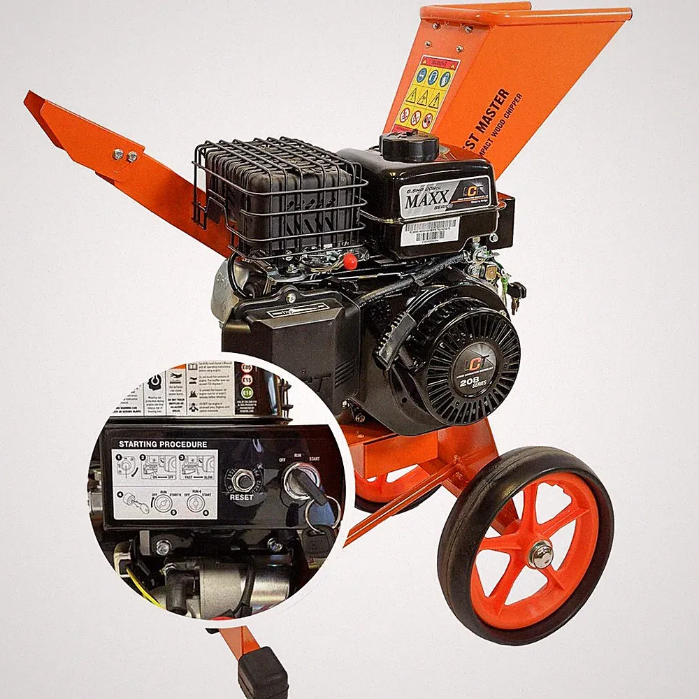 FOREST MASTER FM6DDES Compact 6 PS Benzin Elektrostart Selbsteinzug Holzhäcksler