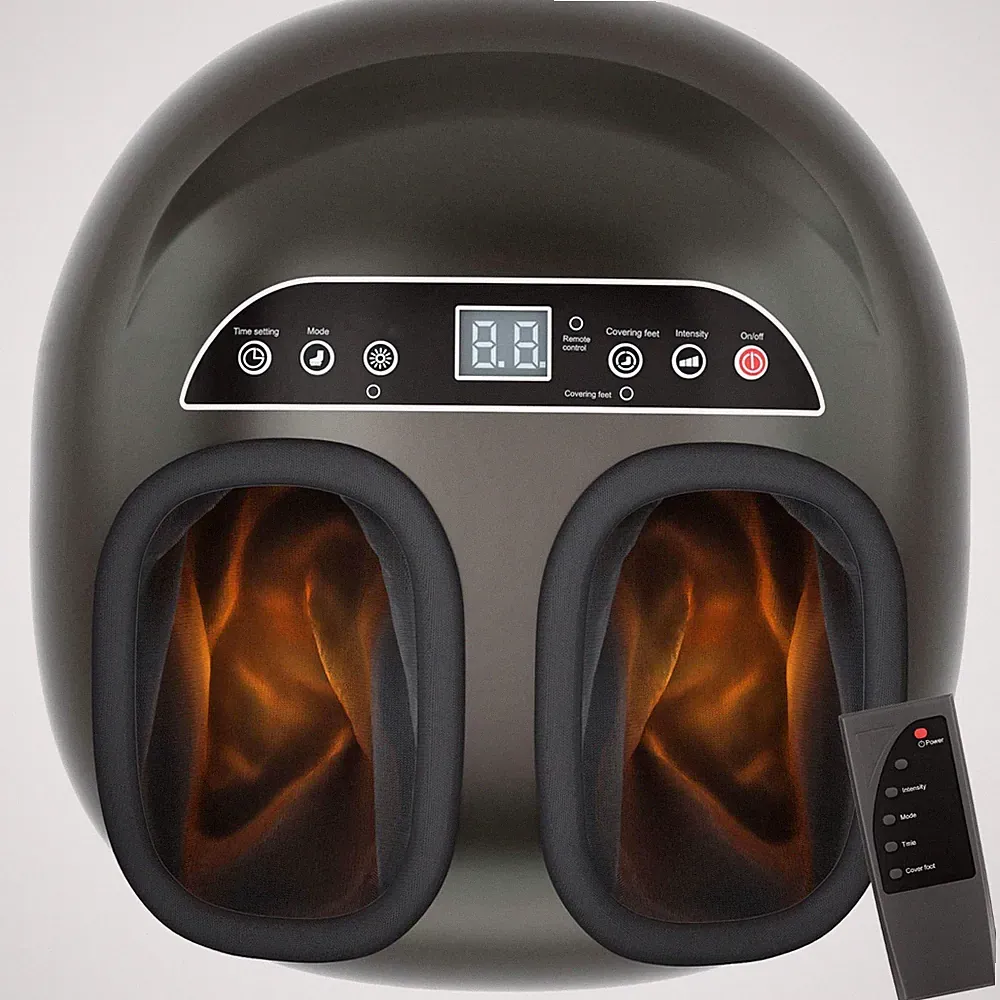 Fußmassagegerät Elektrisch Shiatsu Wärmefunktion Luftkompression Fernbedienung