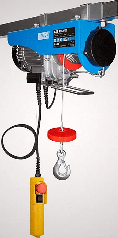 Güde GSZ 300/600 Elektrischer Seilzug Seilwinde 600kg 12m 01708