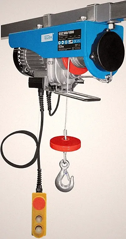 Güde GSZ 500/1000 Elektrischer Seilzug Seilwinde 999kg 12m 01709