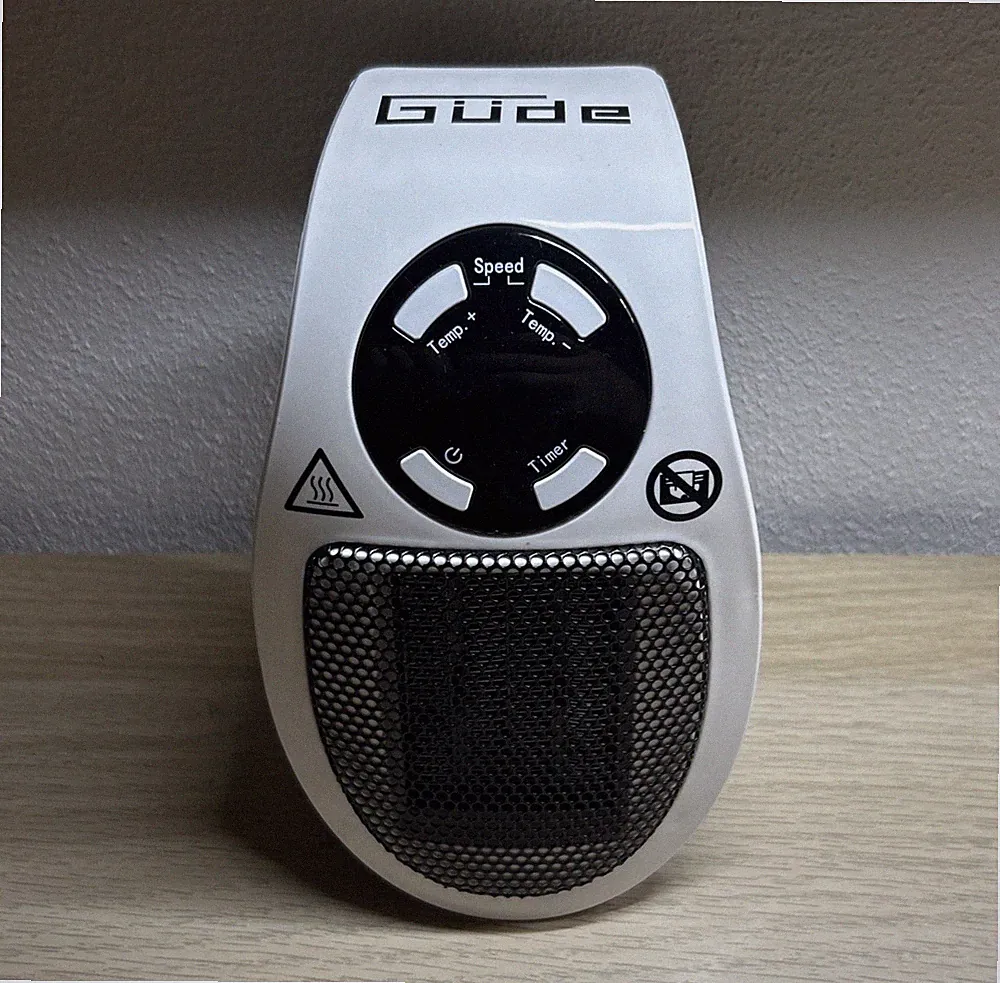 Güde Steckdosen-Heizlüfter GSH 500 K mini (230V, 500W Heizleistung, 28,46 m³/h)