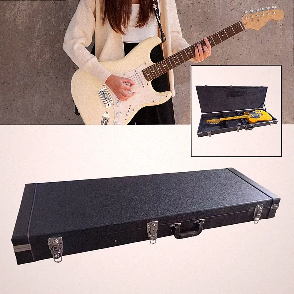 Hartschalenkoffer für E-Gitarren mit Tragegriffen, Schutzbox für E-Gitarren