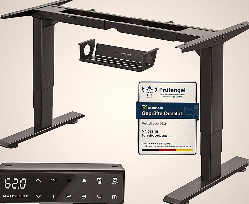 Höhenverstellbarer Schreibtisch elektrisch 3-stufig 4 Memory-Steuerung T2 Pro