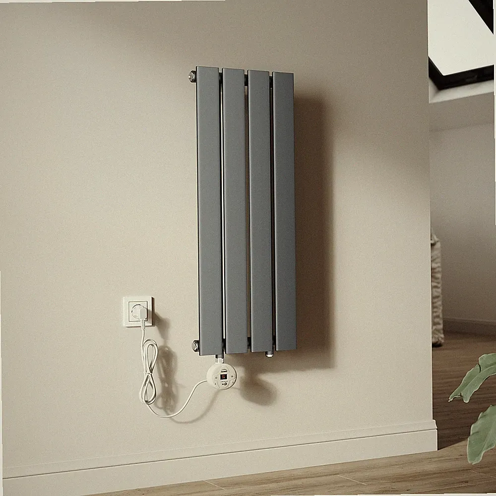 Klein Elektro Heizkörper Elektrisch Flachheizkörper Mit Thermostat 800x300mm Bad