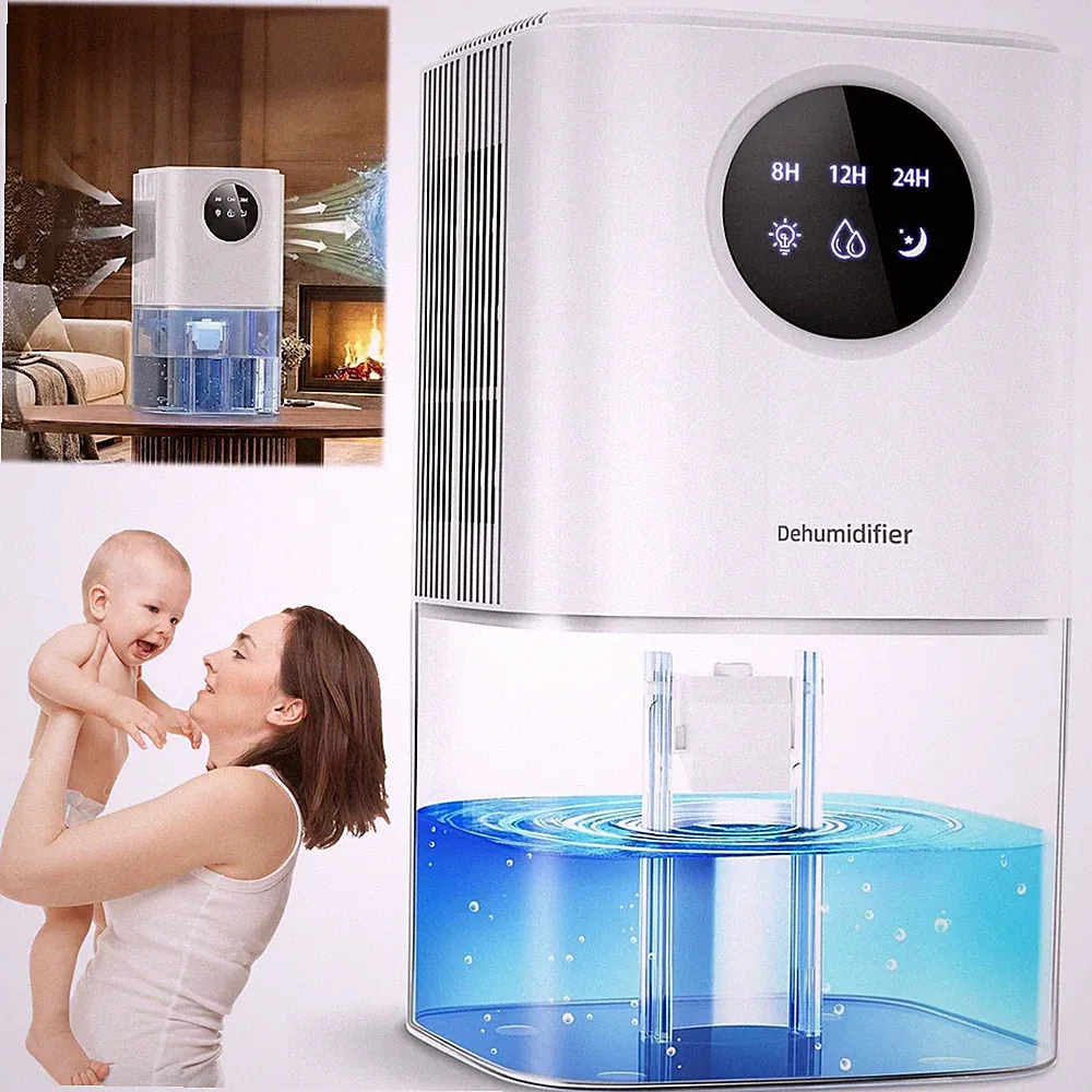 Luftentfeuchter Elektrisch 1700ML Entfeuchter Raumentfeuchter Leise Dehumidifier