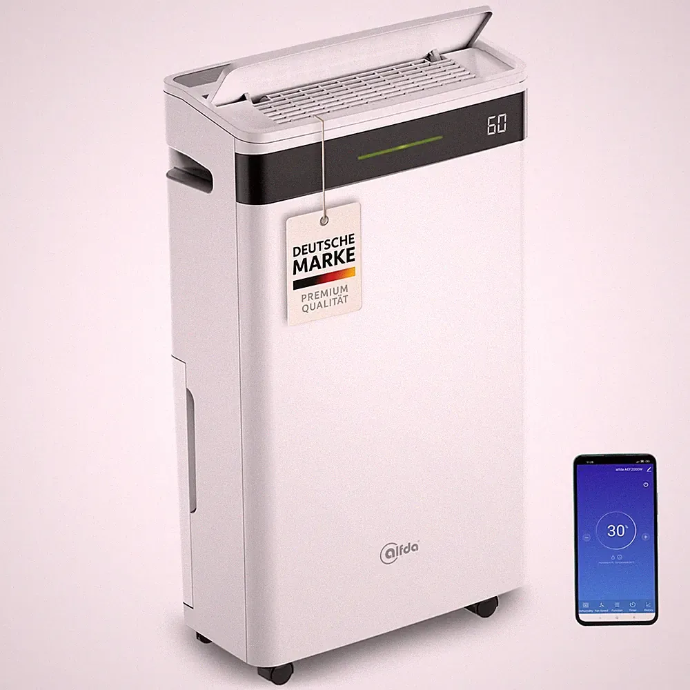 Luftentfeuchter elektrisch alfda AEF2000W - 20 Liter/Tag - WLAN - bis 40 m²