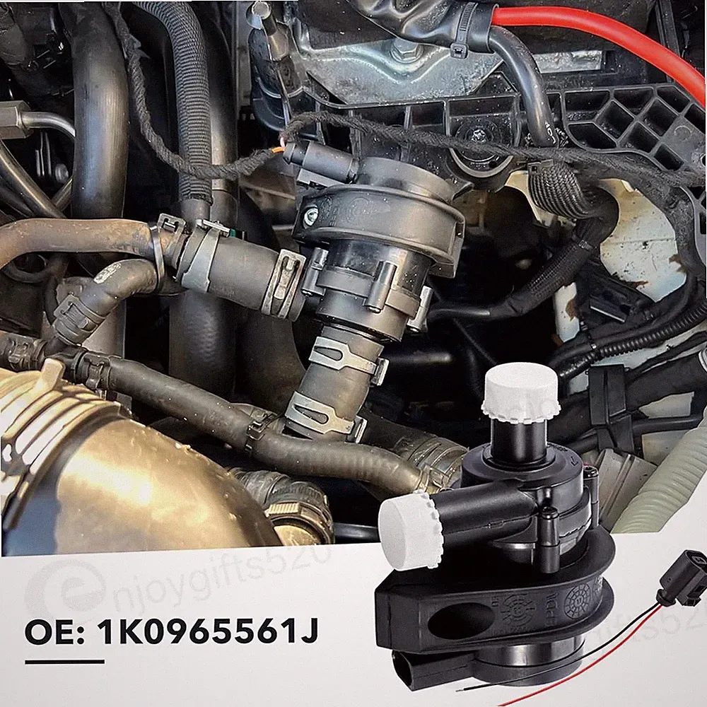 Mit Stecker Zusatzwasserpumpe elektrisch Wasserumwälzpumpe Für VW Audi 1.8T 2.0T