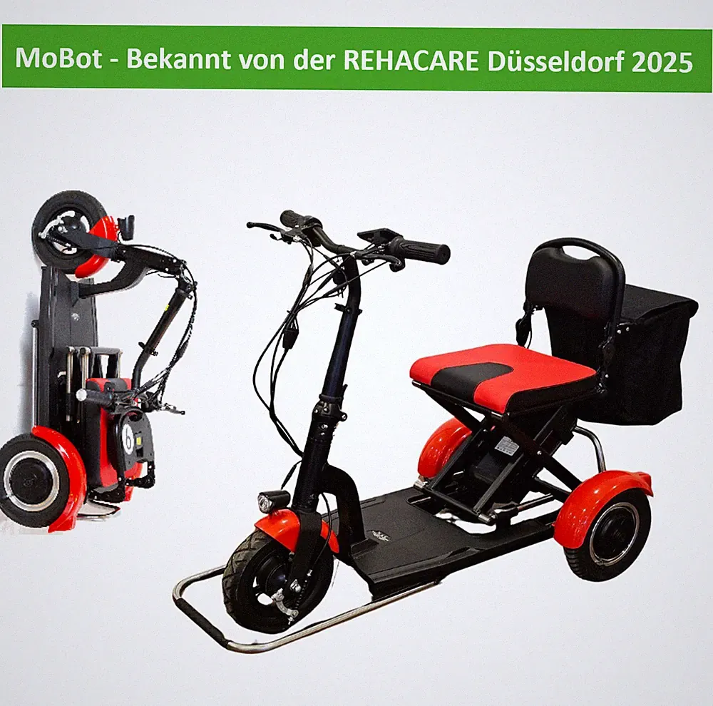 Mobot - 3 Rad - Mobilitätshilfe - Seniorenmobil - Elektroscooter - Klappbar