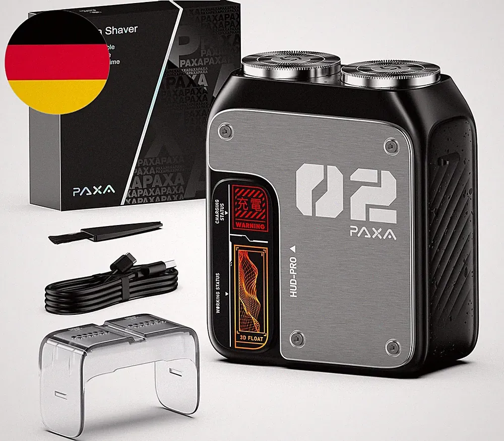 PAXA T01 Rasierer Herren Elektrisch,9000 U/Min Kompakter Elektrorasierer,Ipx7 Ro