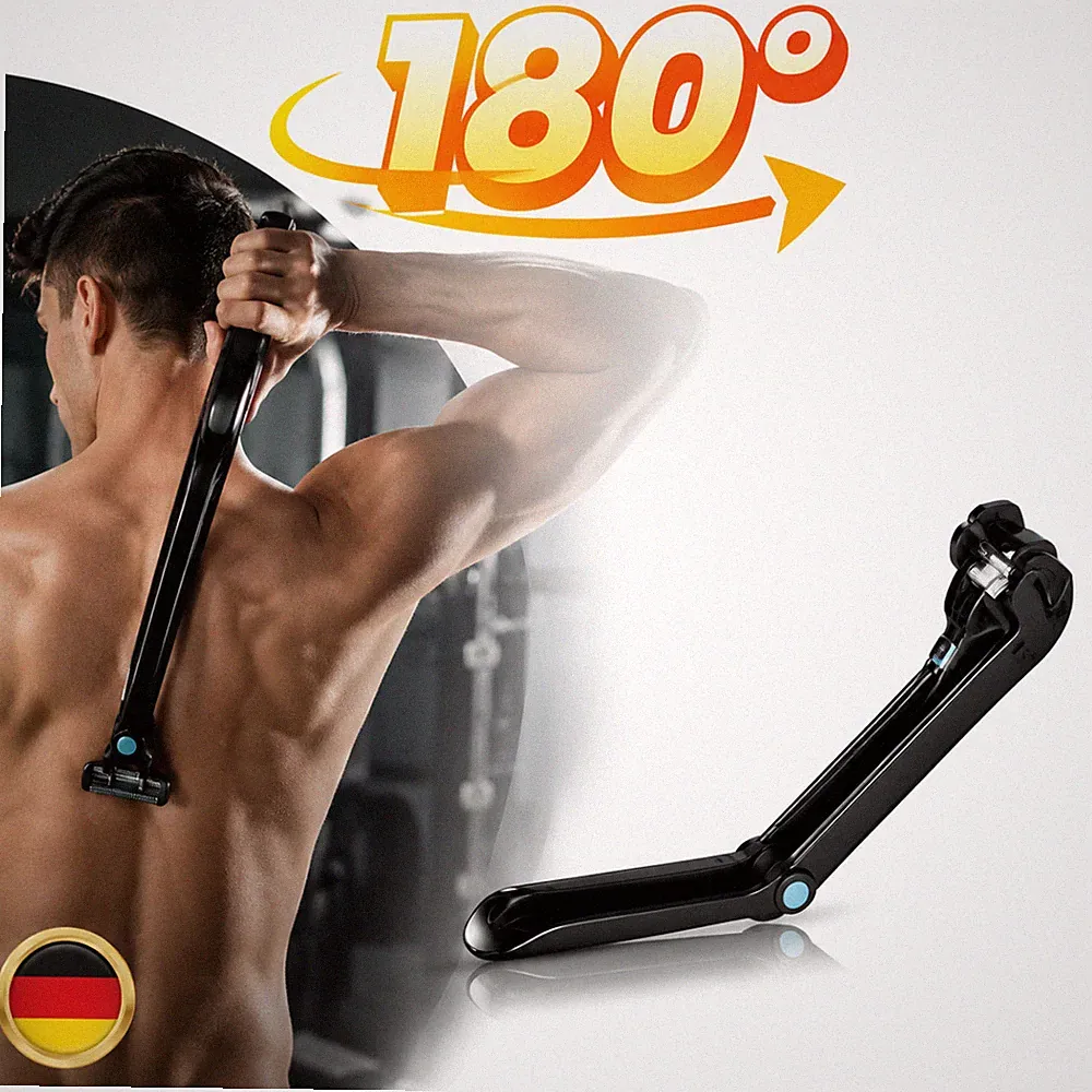 Rückenrasierer Für Herren 180° Faltbar Elektrisch 37,5 cm Schnurlos Körperhaar