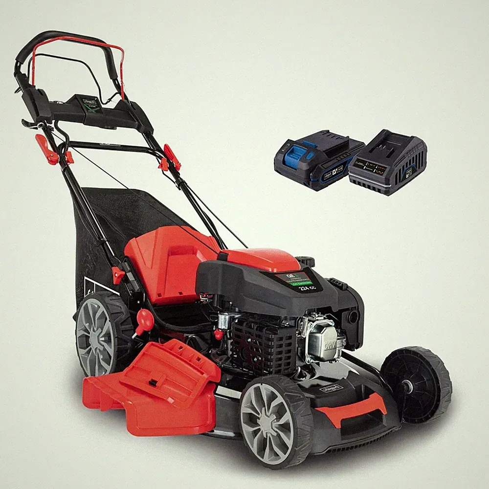 Scheppach Benzin Rasenmäher MS225-56E mit E-Start & 56cm Schnittbreite | 6PS 65L