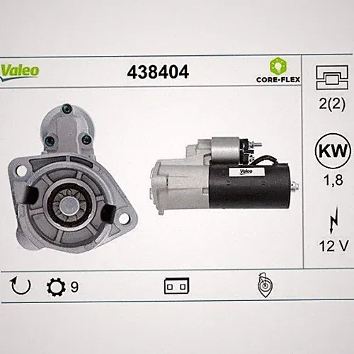 Starter Valeo 438404 Valeo Core-flex für Audi VW