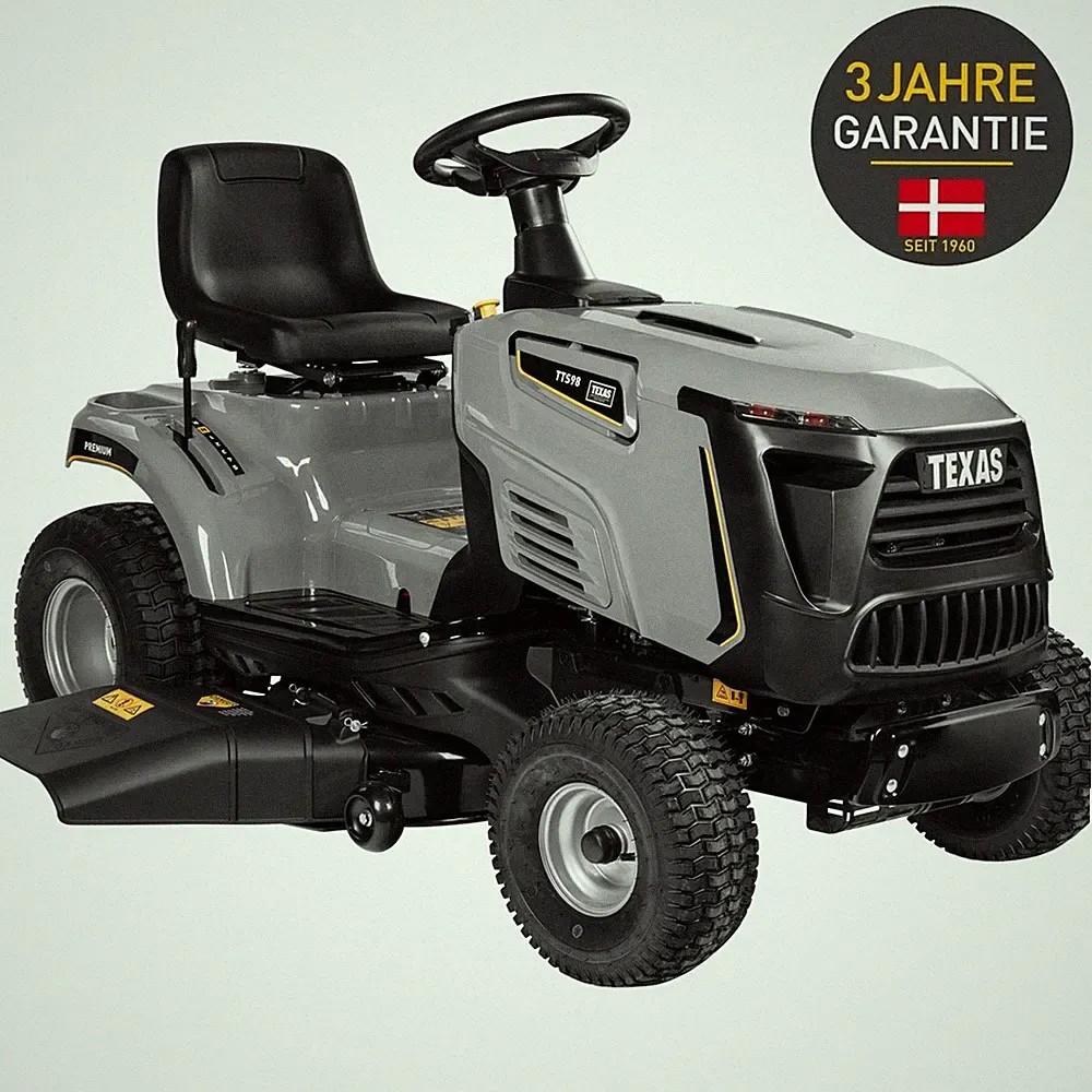 TEXAS Premium Aufsitzmäher Aufsitzrasenmäher Rasentraktor TTS98 432cm³ 12PS 98cm