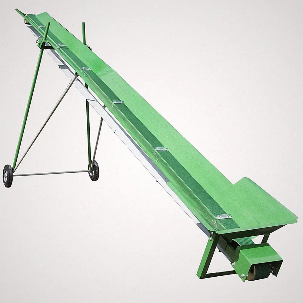 Transportband 750 cm elektrisch 230V Förderband 7,5m für Brennholz Gurtförderer