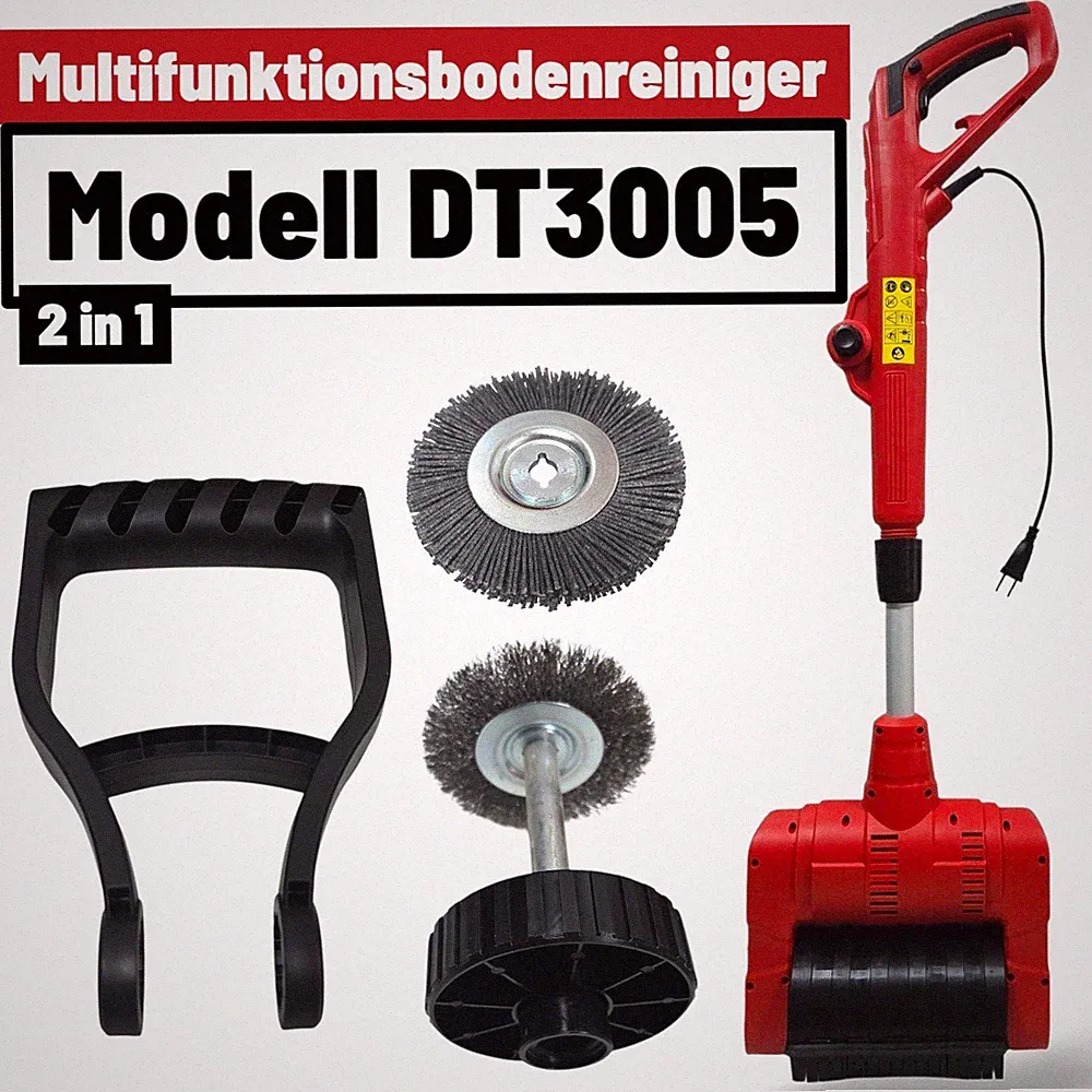 Unkrautbürste 2 In 1 Universalbürste Elektrisch Fugenbürste Fugenreiniger DT3005