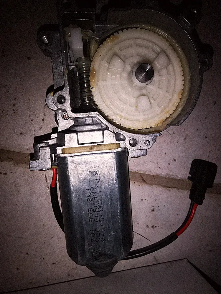 VW T4 Fensterheber Elektrisch Motor Neu Original Links Gestell Gestänge Scheibe