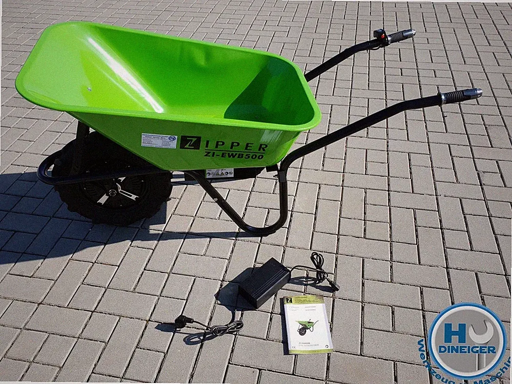 Zipper Maschinen ZI EWB 500 Elektrische Schubkarre Dumper AKKU Transporter